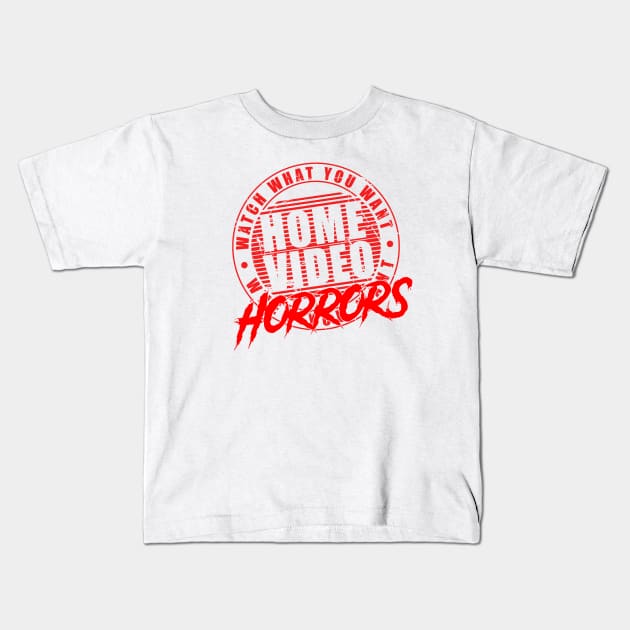 Disrupted Home Video Logo Kids T-Shirt by Home Video Horrors